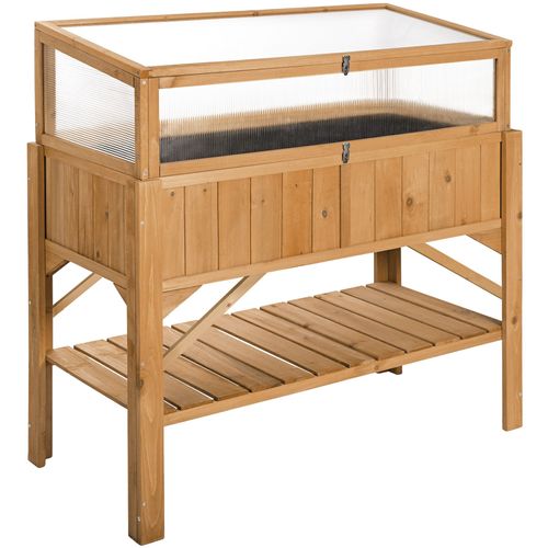 Carré Potager De Jardin Sur Pied Surélevé En Bois Marron