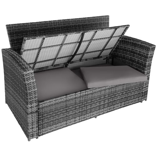 Salon De Jardin Gris  129 X 68.5 X 75 Cm