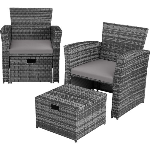 Salon De Jardin Gris  129 X 68.5 X 75 Cm