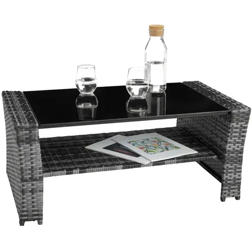 Salon De Jardin Gris  129 X 68.5 X 75 Cm