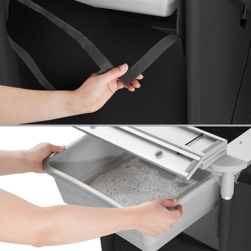 1 Cuisine De Camping De Luxe Avec Structure En Aluminium Et 4 Compartiments Luksus En Aluminium Noir