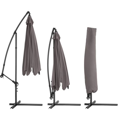 Parasol Ciccio En Polyester Gris