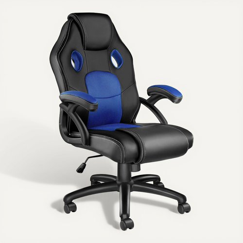 Chaise Gamer Mike Bleu