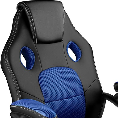 Chaise Gamer Mike Bleu