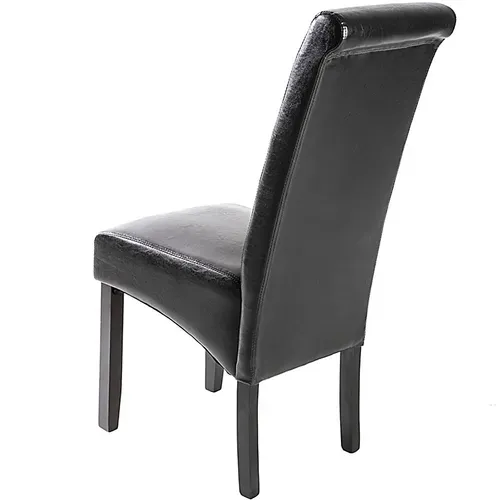 Chaise De Salle à Manger En Matière Synthétique Noir