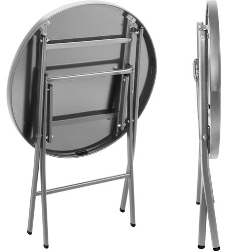 Ensemble Table Et Chaises De Jardin Bistrot Gris 45.5 X 58 X 81 Cm