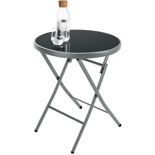 Ensemble Table Et Chaises De Jardin Bistrot Gris 45.5 X 58 X 81 Cm