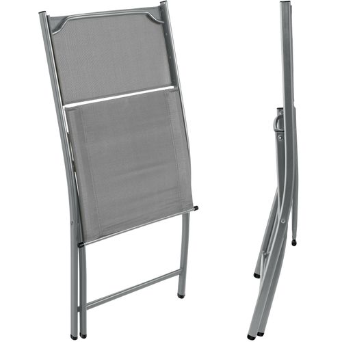 Ensemble Table Et Chaises De Jardin Bistrot Gris 45.5 X 58 X 81 Cm