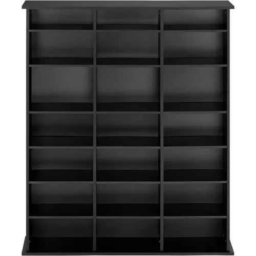 1 étagère Dvd Cd Stevie En Bois Mdf Noir