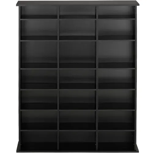 1 étagère Dvd Cd Stevie En Bois Mdf Noir