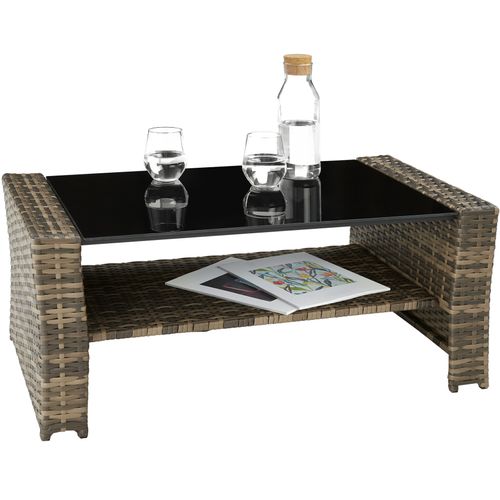 Salon De Jardin Marron Naturel  129 X 68.5 X 75 Cm