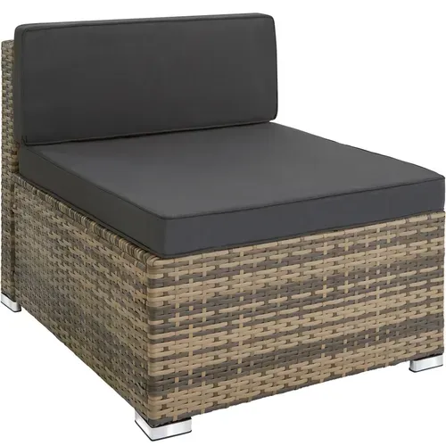 Canapé De Jardin Lounge En Rotin Marron Naturel  67 X 75 X 64.5 Cm