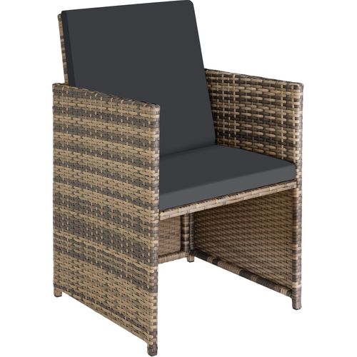 Salon De Jardin Marron Naturel  53 X 53 X 87 Cm