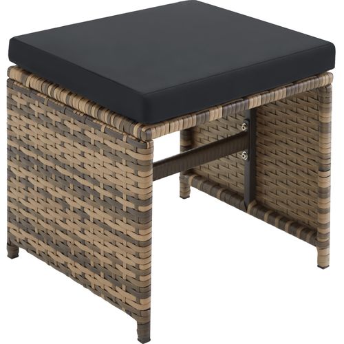 Salon De Jardin Marron Naturel  53 X 53 X 87 Cm