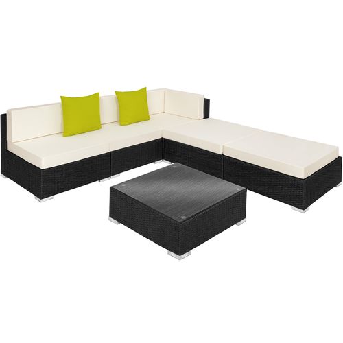 Salon En Rotin Et Aluminium Noir 75 X 75 X 60 Cm