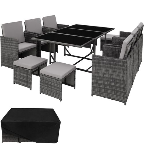 Salon De Jardin Gris  53 X 53 X 87 Cm