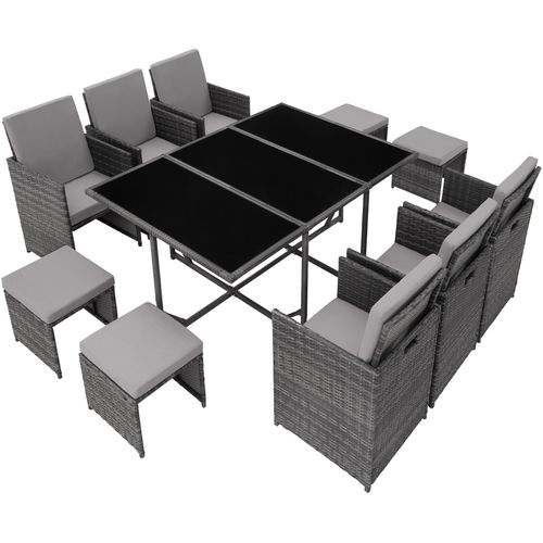Salon De Jardin Gris  53 X 53 X 87 Cm