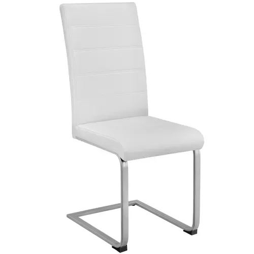 Lot De 6 Ensemble De Chaises De Salle À Manger Bettina En Matière Synthétique Blanc