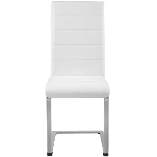 Lot De 6 Ensemble De Chaises De Salle À Manger Bettina En Matière Synthétique Blanc