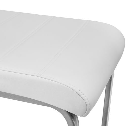 Lot De 6 Ensemble De Chaises De Salle À Manger Bettina En Matière Synthétique Blanc