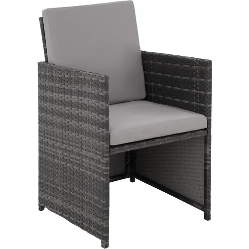Salon De Jardin Gris  53 X 53 X 87 Cm