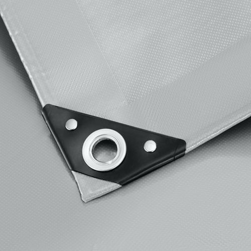 vidaXL Bâche de protection 650 g/m² 4x4 m Gris