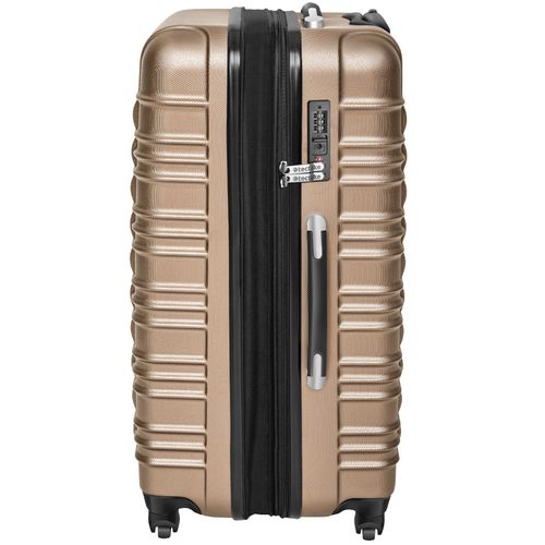 Set De Valises Trolley Rigides 4 Parties En Plastique Abs Robuste