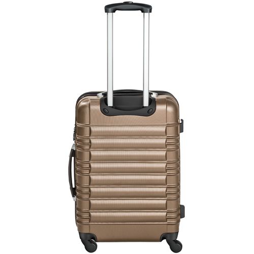 Set De Valises Trolley Rigides 4 Parties En Plastique Abs Robuste