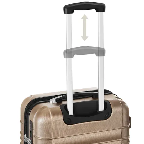 Set De Valises Trolley Rigides 4 Parties En Plastique Abs Robuste