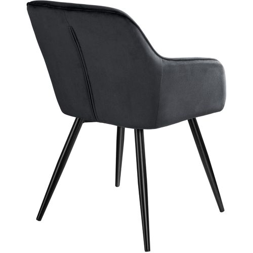 Lot De 4 Chaise Style Scandinave Marilyn En Polyuréthane Noir
