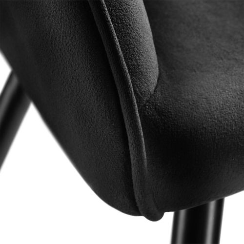 Lot De 4 Chaise Style Scandinave Marilyn En Polyuréthane Noir