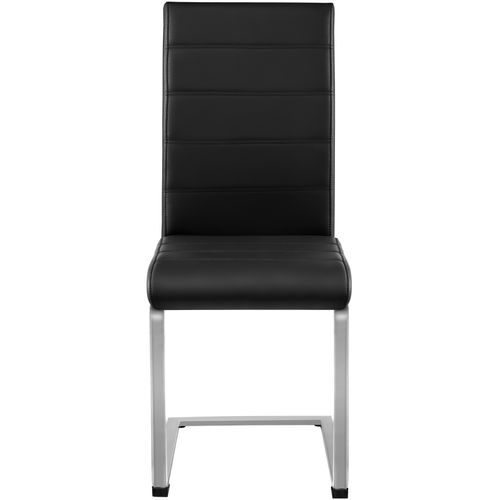 Lot De 8 Ensemble De Chaises De Salle À Manger Bettina En Matière Synthétique Noir