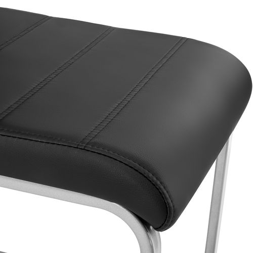 Lot De 8 Ensemble De Chaises De Salle À Manger Bettina En Matière Synthétique Noir