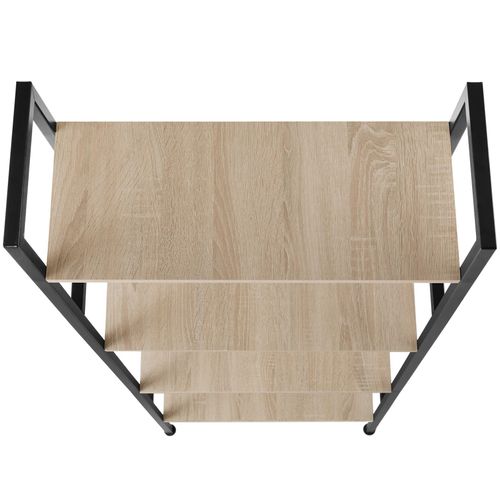 étagère Newcastle En Bois Mdf Bois Clair Industriel, Chêne Sonoma