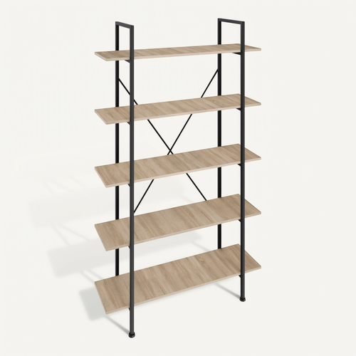 1 étagère Glasgow En Bois Mdf Bois Clair Industriel, Chêne Sonoma