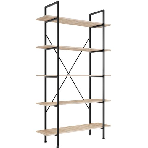1 étagère Glasgow En Bois Mdf Bois Clair Industriel, Chêne Sonoma