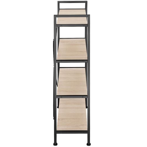 étagère Leeds En Bois Mdf Bois Clair Industriel, Chêne Sonoma