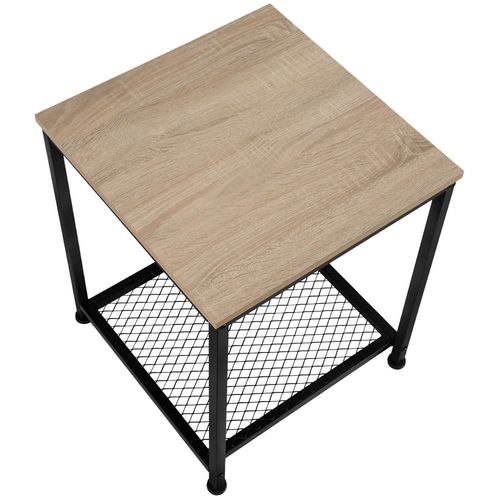 Table D'appoint Derby En Bois Mdf Bois Clair Industriel, Chêne Sonoma