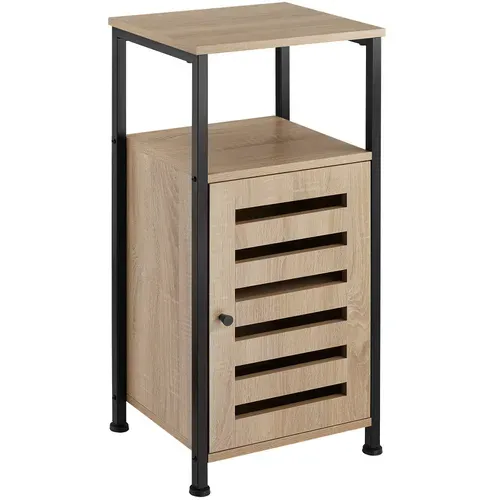 Armoire D'appoint Durham En Bois Mdf Bois Clair Industriel, Chêne Sonoma