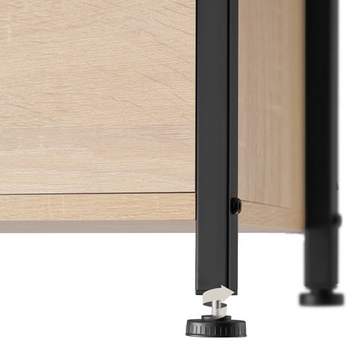 Armoire D'appoint Durham En Bois Mdf Bois Clair Industriel, Chêne Sonoma