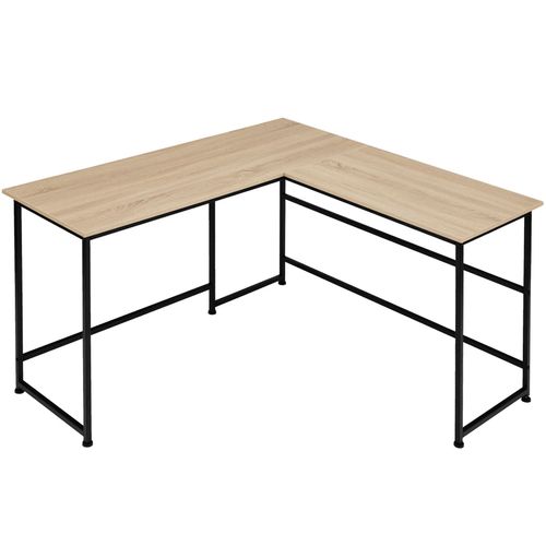 1 Bureau Melrose En Bois Mdf Bois Clair Industriel, Chêne Sonoma