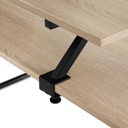 1 Bureau Melrose En Bois Mdf Bois Clair Industriel, Chêne Sonoma