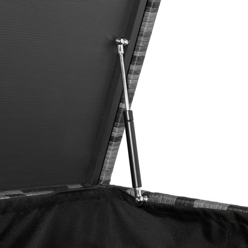 Coffre De Jardin Structure En Aluminium 145x82,5x79,5cm 750l Résine Tressée Uv
