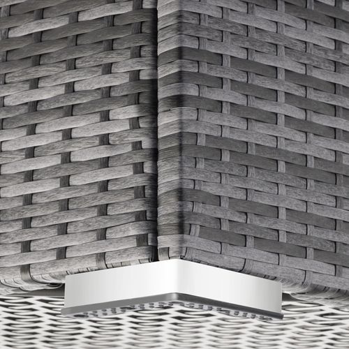 Coffre De Jardin Structure En Aluminium 145x82,5x79,5cm 750l Résine Tressée Uv