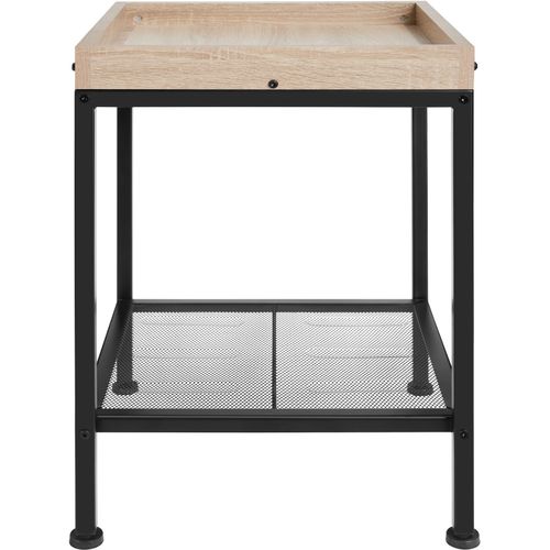 Table D'appoint Rochester En Bois Mdf Bois Clair Industriel, Chêne Sonoma