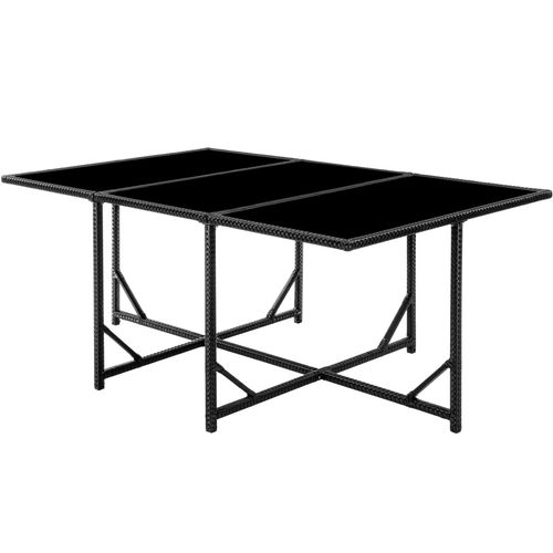 Salon De Jardin Noir/gris  53 X 53 X 87 Cm