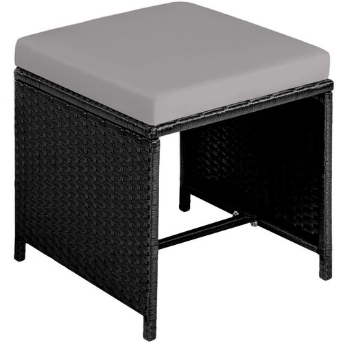 Salon De Jardin Noir/gris  53 X 53 X 87 Cm