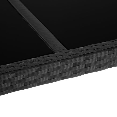 Salon De Jardin Noir/gris  60 X 55 X 83 Cm