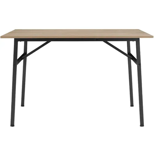 1 Table De Salle À Manger Swansea En Bois Mdf Bois Clair Industriel, Chêne Sonoma