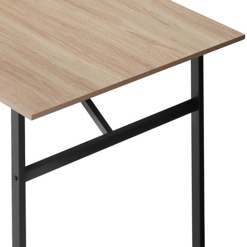 1 Table De Salle À Manger Swansea En Bois Mdf Bois Clair Industriel, Chêne Sonoma